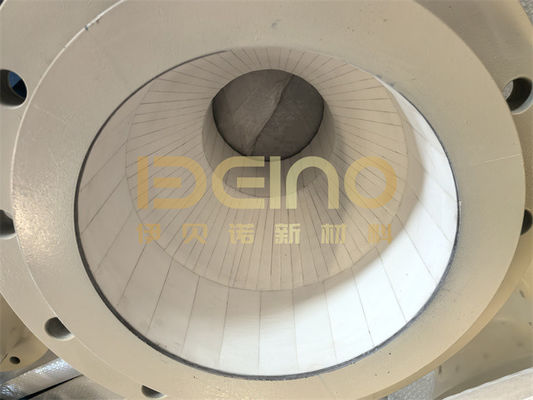 Alumina ceramica rivestita gomito durevole e per sistemi di tubazioni industriali