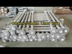 SUS304 Tubo in acciaio rivestito in ceramica con gomiti rivestiti in ceramica resistenza alla corrosione