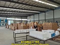 Anello ceramico bianco resistente all'usura Anello ceramico resistente all'usura Manica ceramica di allumina