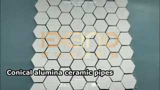 Tubi conici in ceramica di allumina Rivestimento per tubi in allumina