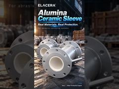 Tubo rivestito in ceramica in acciaio inossidabile per il trasporto di polvere di batterie al litio